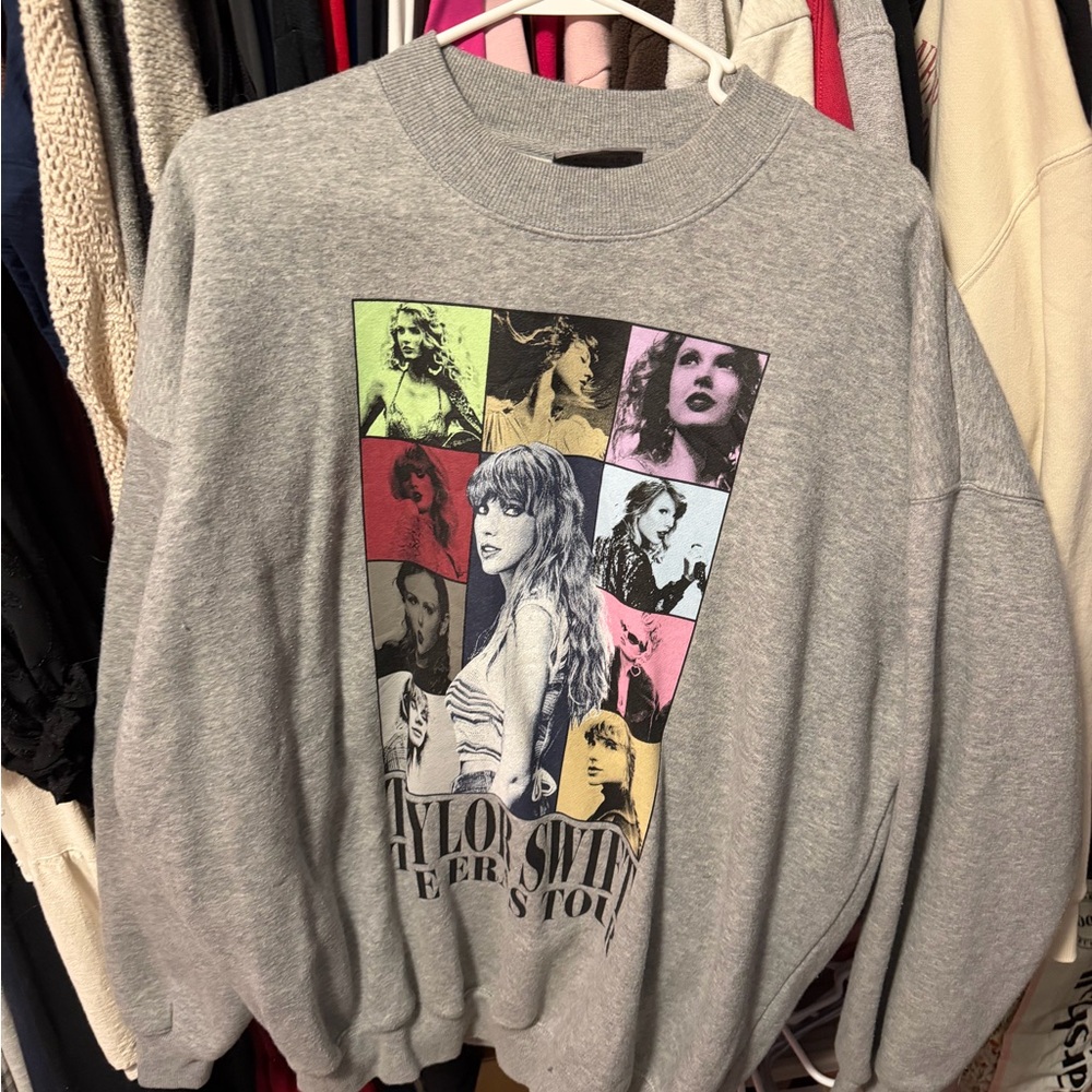 Taylor Swift Gray Eras Tour Sweatshirt